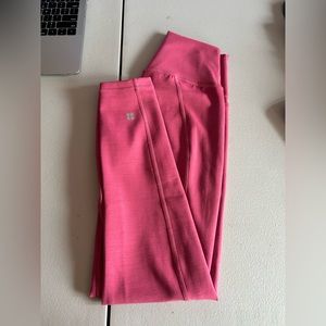 Sweaty Betty Super Sculpt Pocket 7/8 Yoga Leggings XS Pink Tight